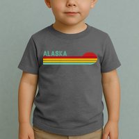 Alaska Retro Sunset Toddler T-Shirt