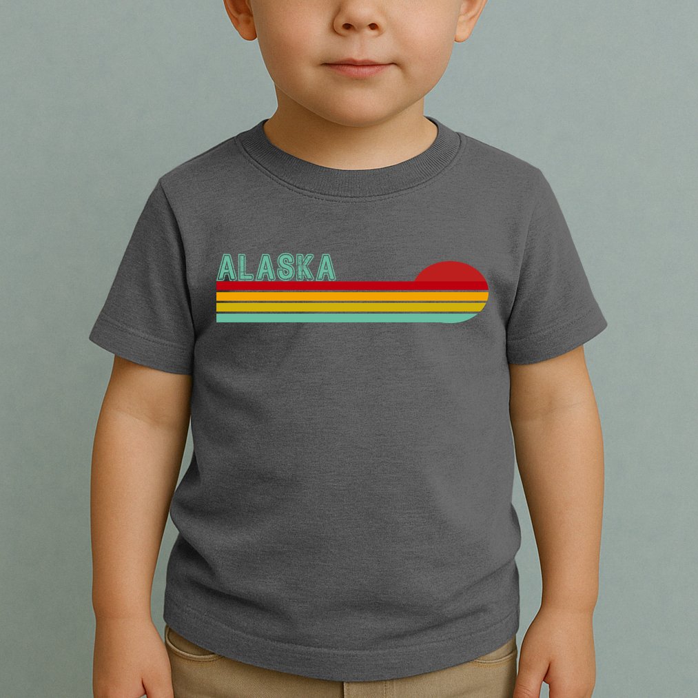 Alaska Retro Sunset Toddler T-Shirt