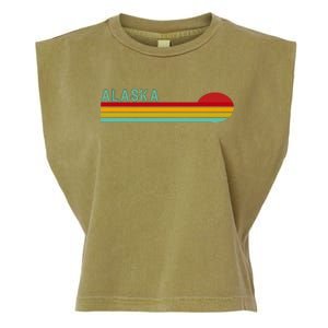 Alaska Retro Sunset Garment-Dyed Women's Muscle Tee