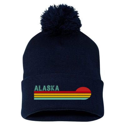 Alaska Retro Sunset Pom Pom 12in Knit Beanie