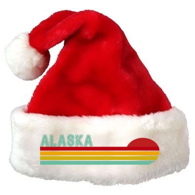 Alaska Retro Sunset Premium Christmas Santa Hat