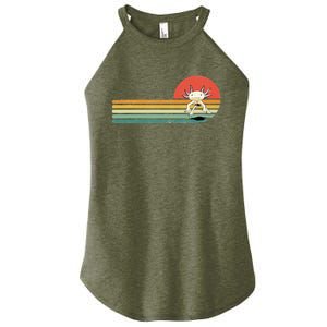 Axolotl Retro Style Animal Amphibian Pet Axolotl Lover Women's Perfect Tri Rocker Tank