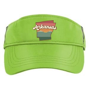 Arkansas Retro Sunset Adult Drive Performance Visor