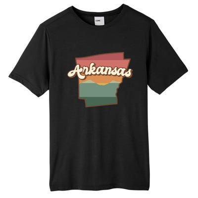 Arkansas Retro Sunset Tall Fusion ChromaSoft Performance T-Shirt