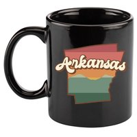 Arkansas Retro Sunset 11oz C Handle Ceramic Mug