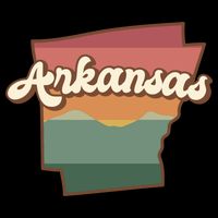 Arkansas Retro Sunset Baby Bodysuit