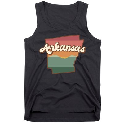 Arkansas Retro Sunset Tank Top