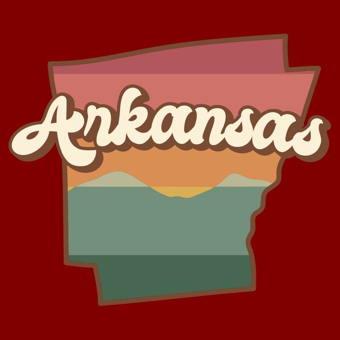 Arkansas Retro Sunset Cooling Performance Crew T-Shirt