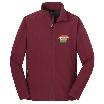 Arkansas Retro Sunset Core Soft Shell Jacket