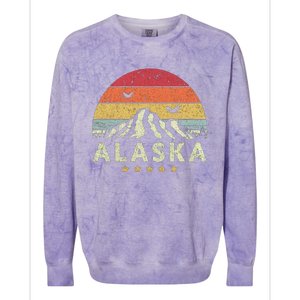 Alaska Retro Style AK USA Colorblast Crewneck Sweatshirt