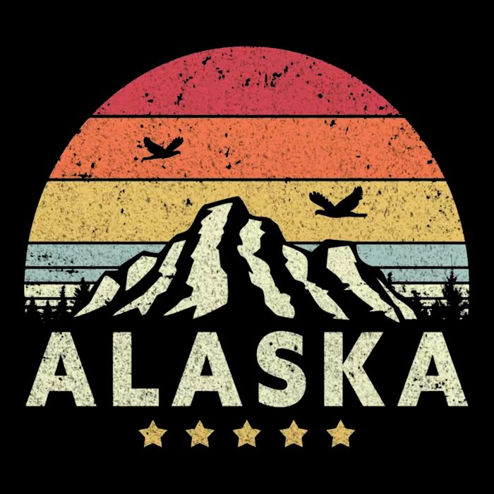 Alaska Retro Style AK USA Cooling Performance Crew T-Shirt