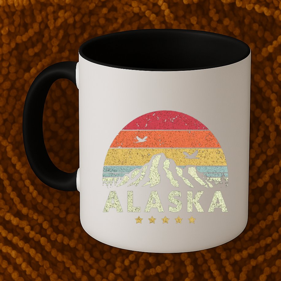 Alaska Retro Style AK USA Mug
