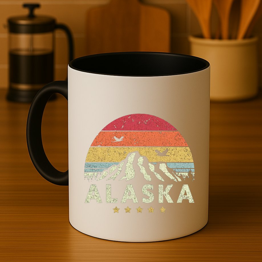 Alaska Retro Style AK USA Mug