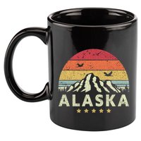 Alaska Retro Style AK USA 11oz C Handle Ceramic Mug