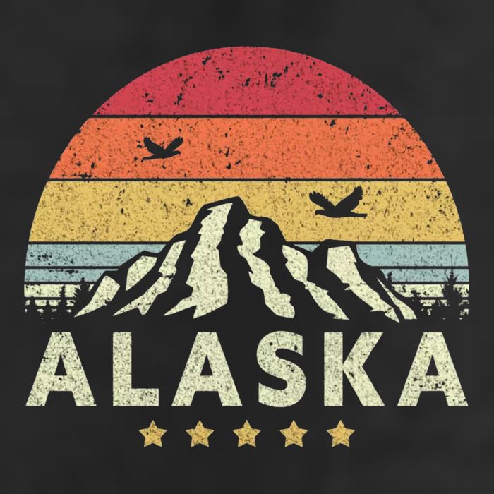 Alaska Retro Style AK USA 11oz C Handle Ceramic Mug