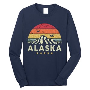 Alaska Retro Style AK USA Long Sleeve Shirt