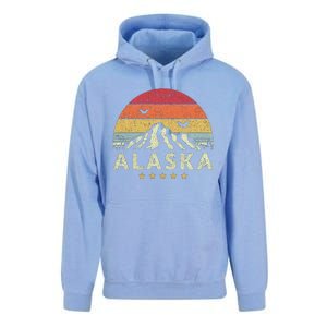 Alaska Retro Style AK USA Unisex Surf Hoodie