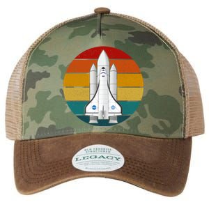 Astronaut Retro Space Sunset Legacy Tie Dye Trucker Hat