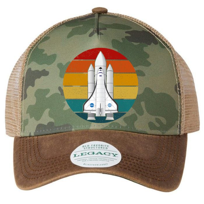 Astronaut Retro Space Sunset Legacy Tie Dye Trucker Hat