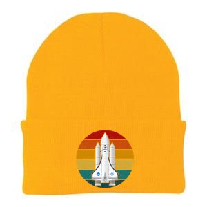 Astronaut Retro Space Sunset Knit Cap Winter Beanie