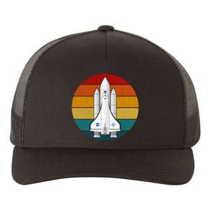 Astronaut Retro Space Sunset Yupoong Adult 5-Panel Trucker Hat