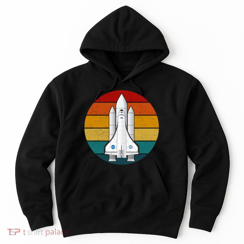 Astronaut Retro Space Sunset Hoodie