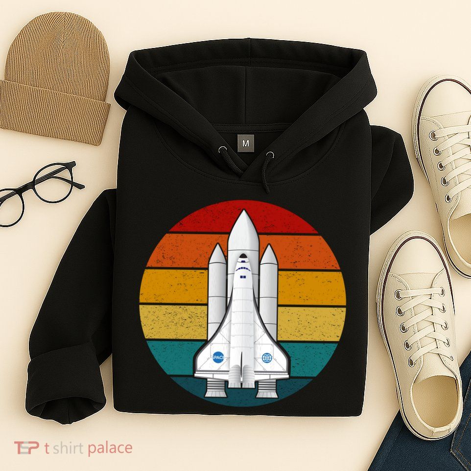 Astronaut Retro Space Sunset Hoodie