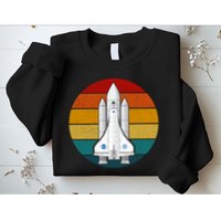 Astronaut Retro Space Sunset Sweatshirt