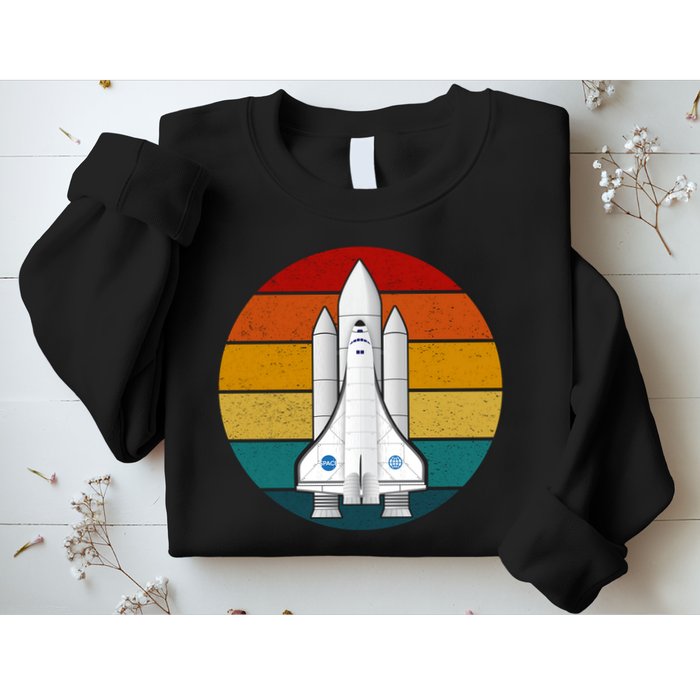 Astronaut Retro Space Sunset Sweatshirt