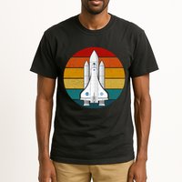 Astronaut Retro Space Sunset Tall T-Shirt