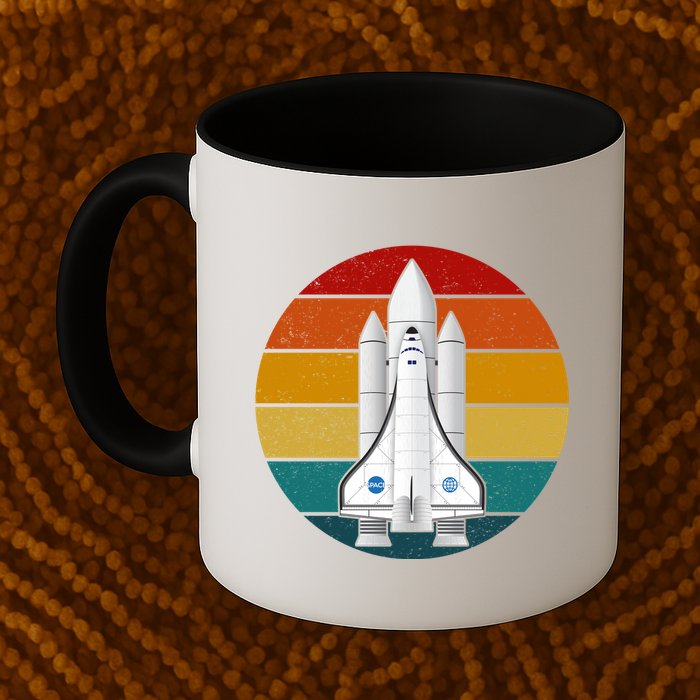 Astronaut Retro Space Sunset Mug