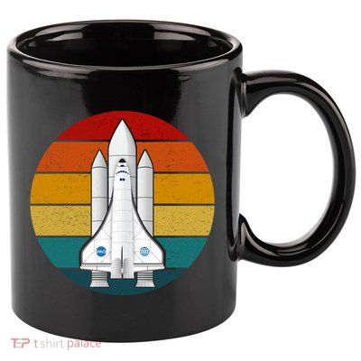 Astronaut Retro Space Sunset 11oz C Handle Ceramic Mug