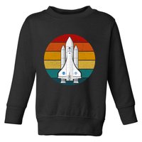 Astronaut Retro Space Sunset Toddler Sweatshirt