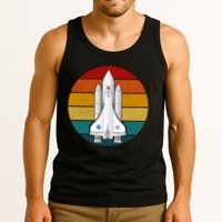 Astronaut Retro Space Sunset Tank Top