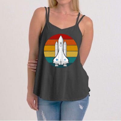 Astronaut Retro Space Sunset Women's Strappy Tank