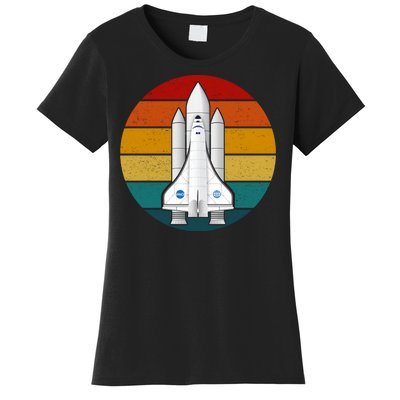 Astronaut Retro Space Sunset Women's T-Shirt