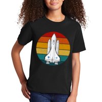 Astronaut Retro Space Sunset Kids T-Shirt