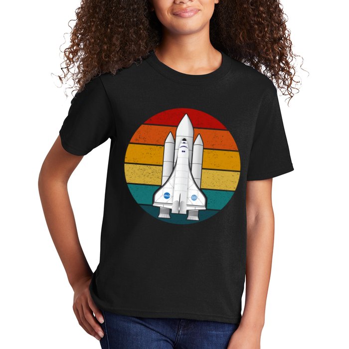 Astronaut Retro Space Sunset Kids T-Shirt