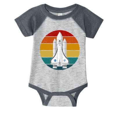 Astronaut Retro Space Sunset Infant Baby Jersey Bodysuit