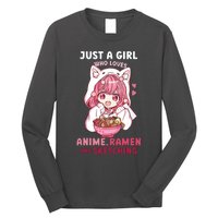 Anime Ramen Sketching Just A Girl Who Loves Anime Sketching Long Sleeve Shirt