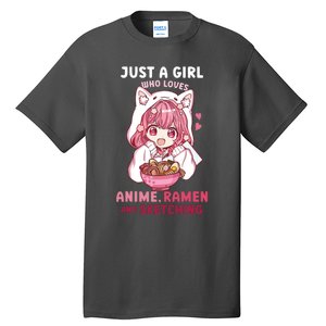 Anime Ramen Sketching Just A Girl Who Loves Anime Sketching Tall T-Shirt