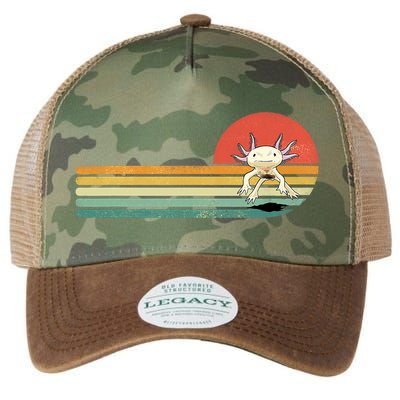 Axolotl Retro Style Animal Amphibian Pet Axolotl Lover Legacy Tie Dye Trucker Hat