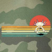 Axolotl Retro Style Animal Amphibian Pet Axolotl Lover Legacy Tie Dye Trucker Hat