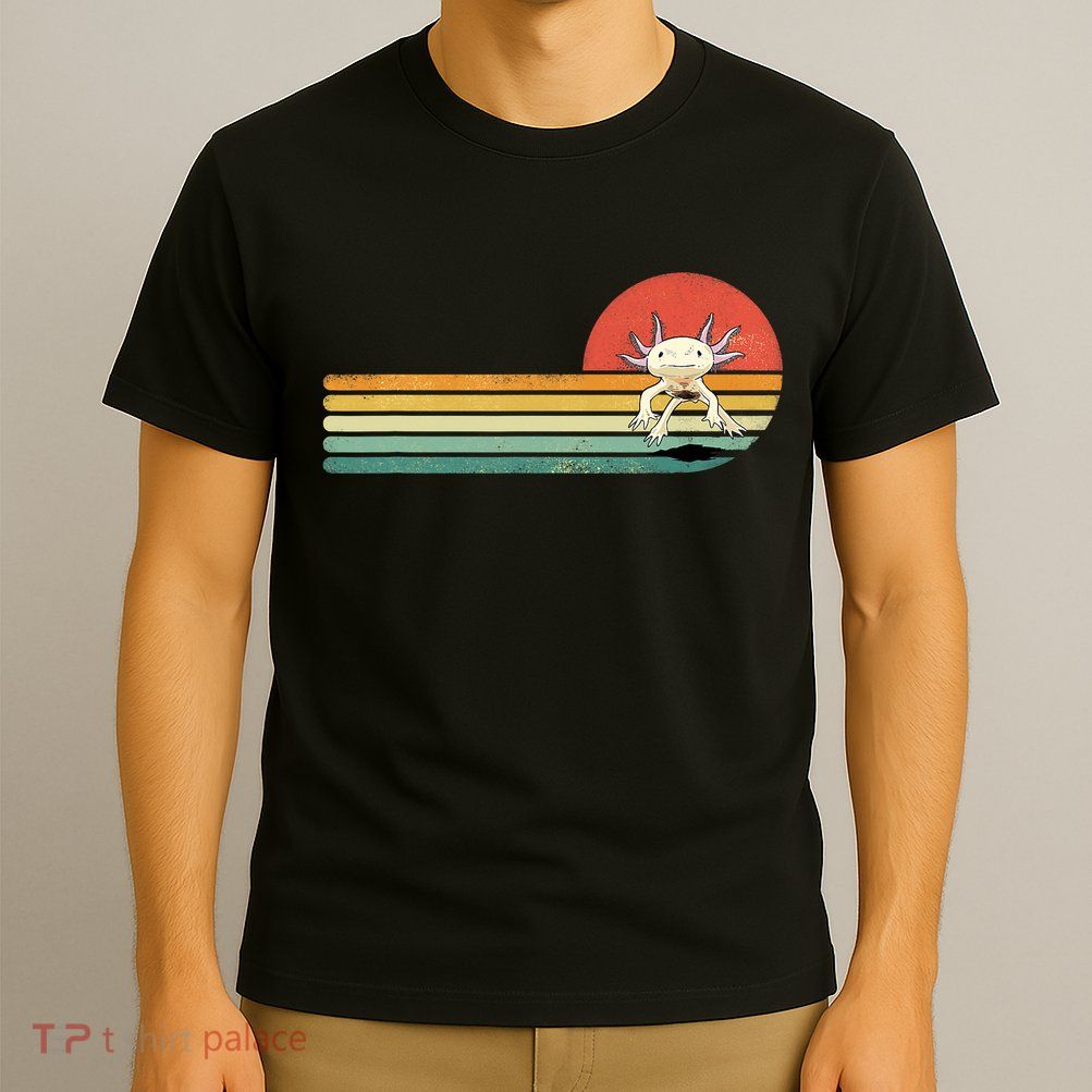 Axolotl Retro Style Animal Amphibian Pet Axolotl Lover T-Shirt