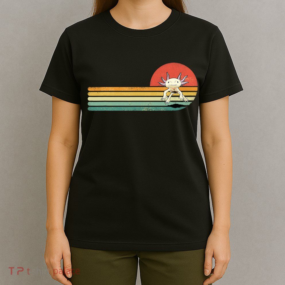 Axolotl Retro Style Animal Amphibian Pet Axolotl Lover T-Shirt
