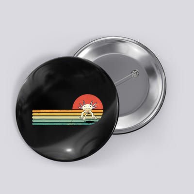 Axolotl Retro Style Animal Amphibian Pet Axolotl Lover Button