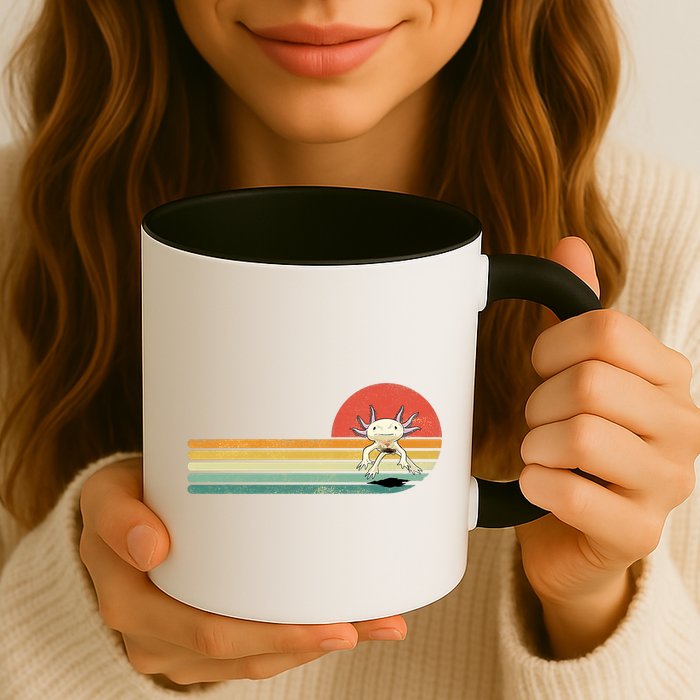 Axolotl Retro Style Animal Amphibian Pet Axolotl Lover Mug