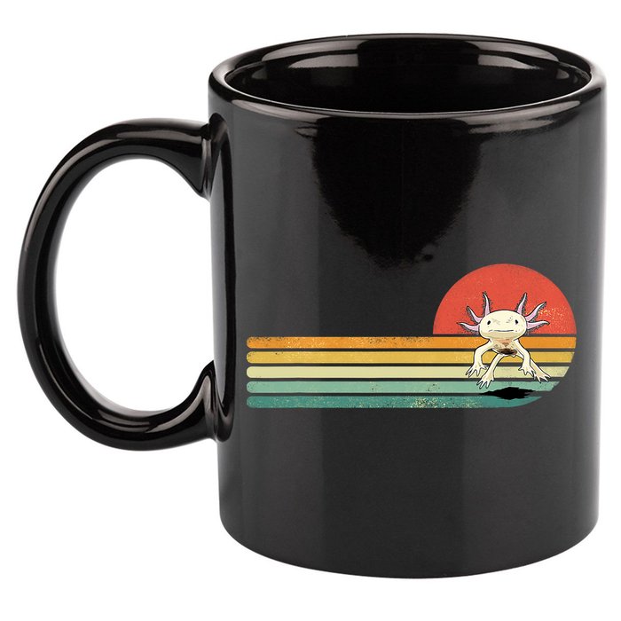 Axolotl Retro Style Animal Amphibian Pet Axolotl Lover 11oz C Handle Ceramic Mug