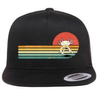 Axolotl Retro Style Animal Amphibian Pet Axolotl Lover Flat Bill Trucker Hat