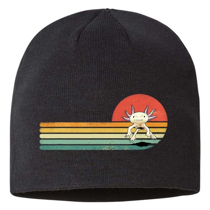 Axolotl Retro Style Animal Amphibian Pet Axolotl Lover Sustainable Beanie